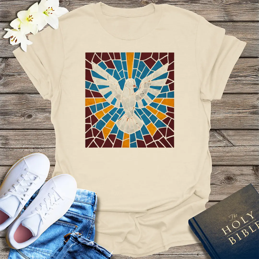 Holy Spirit Mosaic T-Shirt - Natural