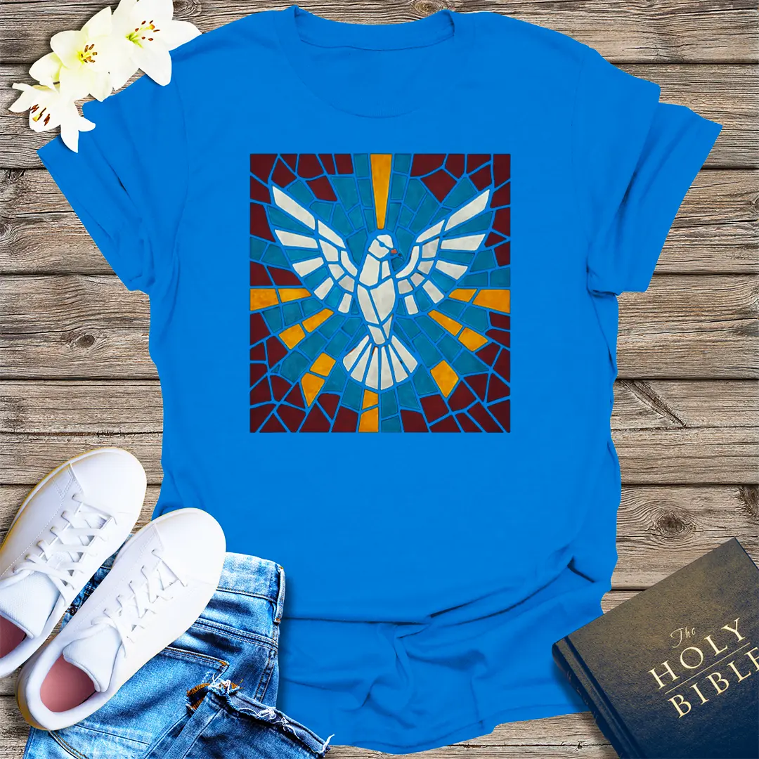 Holy Spirit Mosaic T-Shirt - Royal