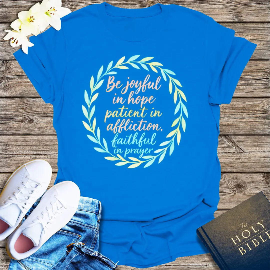 Joyful in Hope T-Shirt - Royal