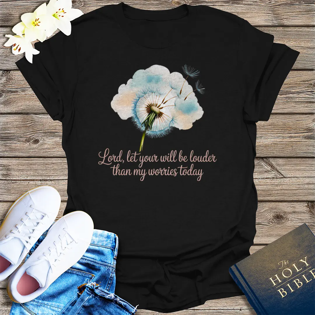 Louder Than My Worries T-Shirt - Black