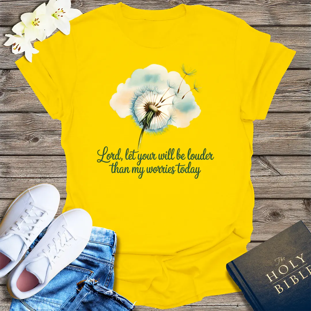 Louder Than My Worries T-Shirt - Daisy