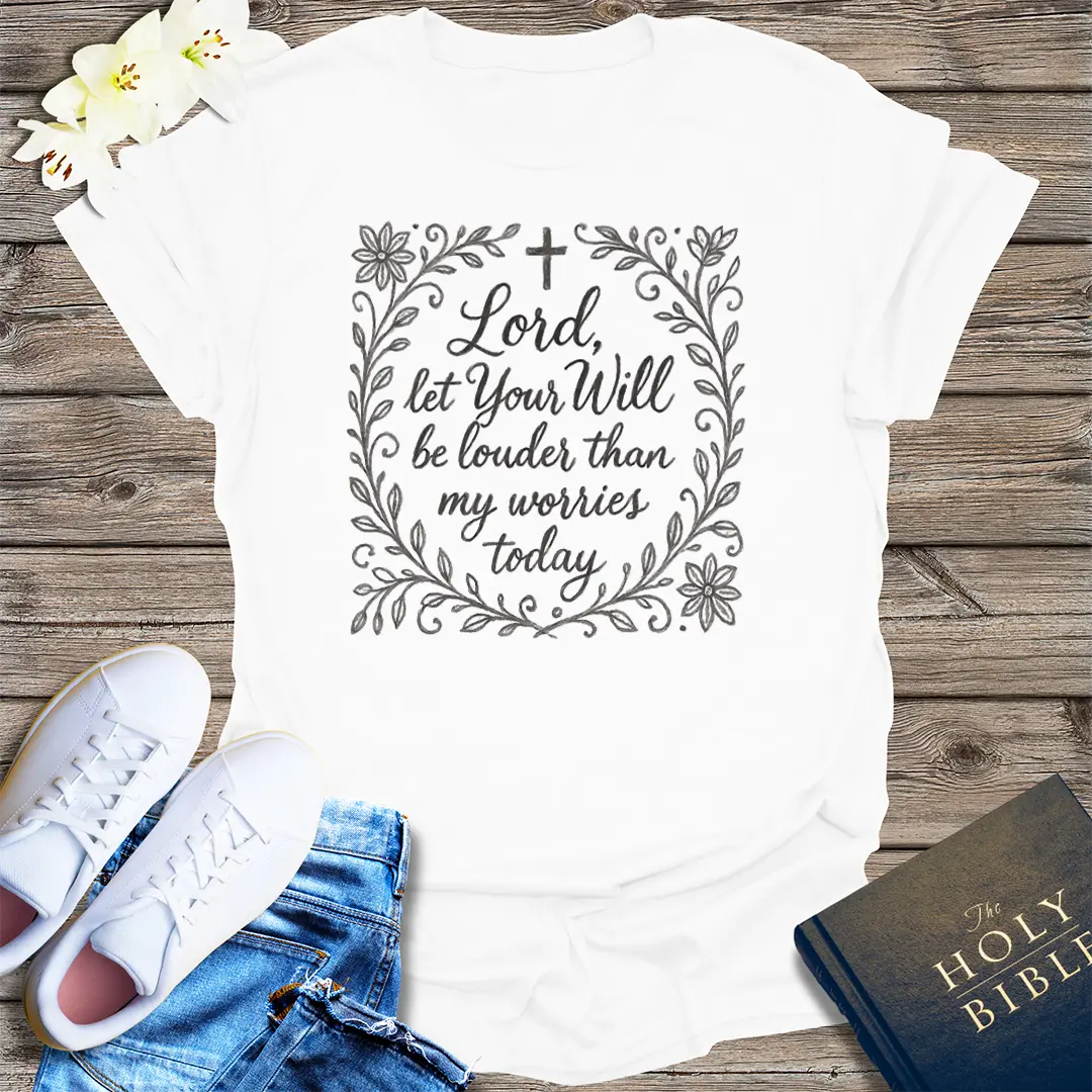 Louder Than My Worries T-Shirt - White