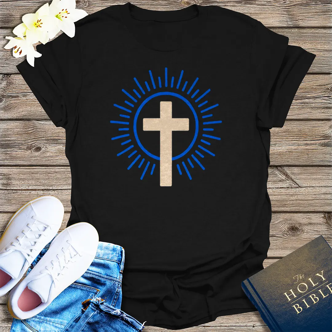 Radiant Cross T-Shirt - Black