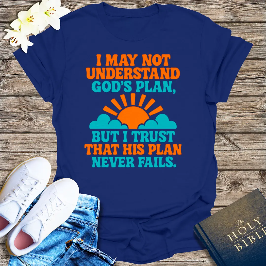 God's Perfect Plan T-Shirt - Navy