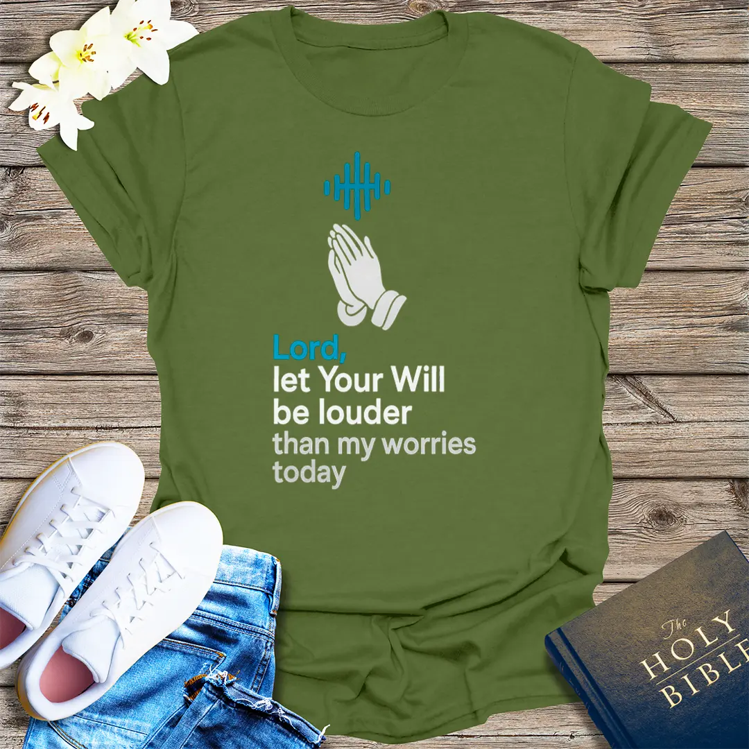 Louder Than Worries T-Shirt - Military Green
