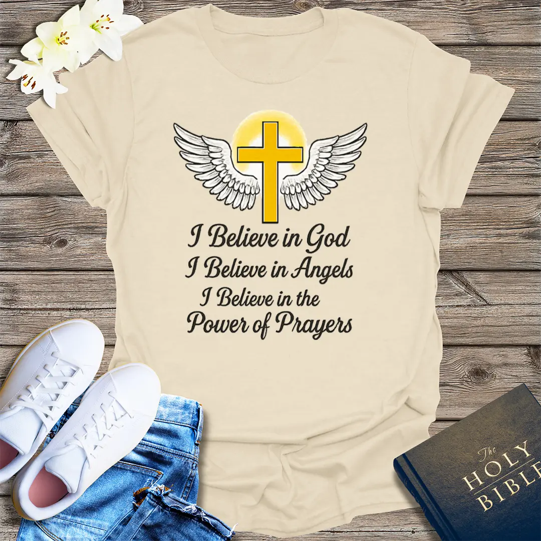 Faith and Angels T-Shirt - Natural
