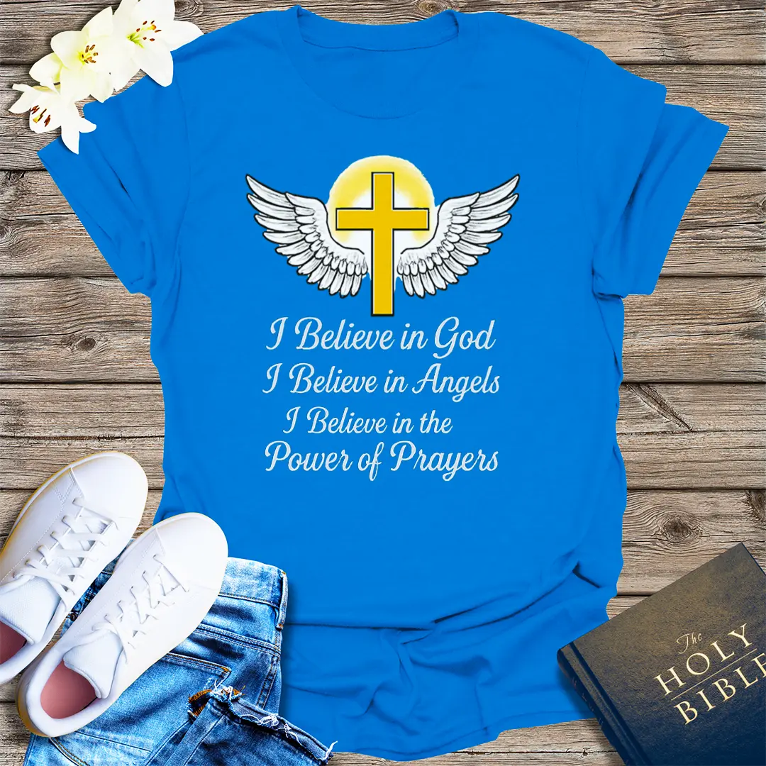 Faith and Angels T-Shirt - Royal