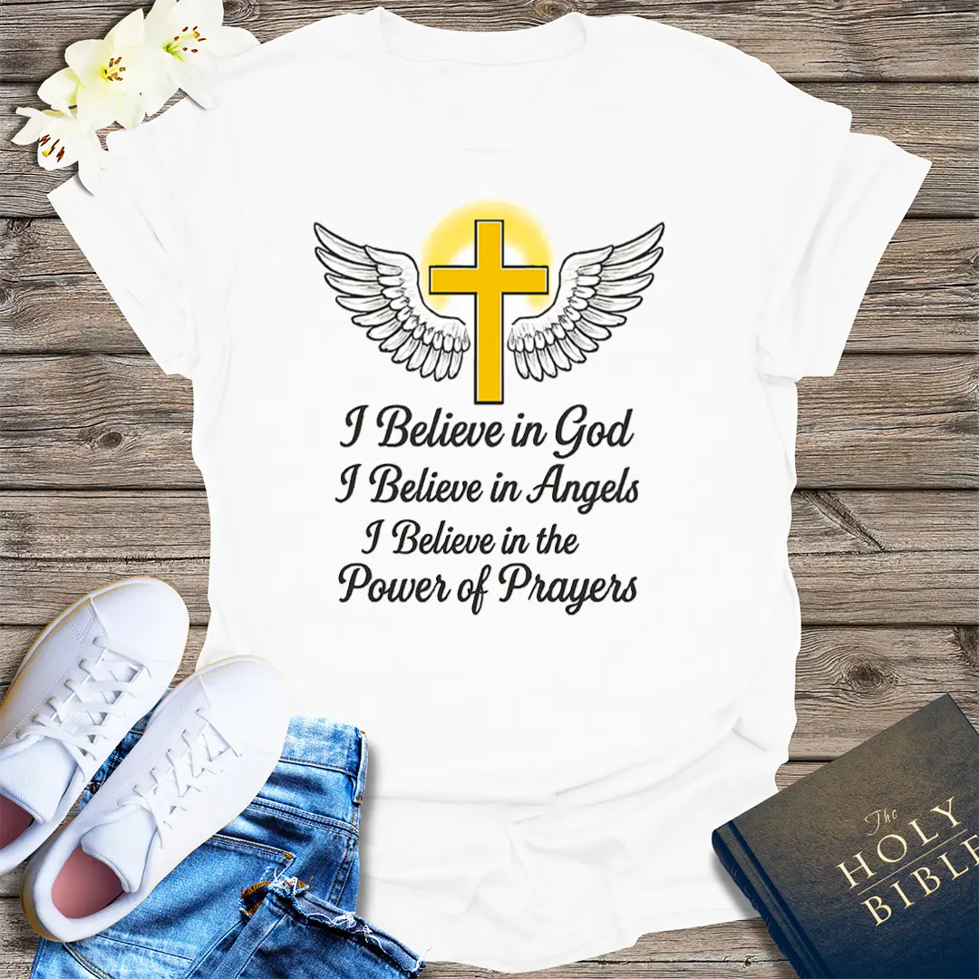 Faith and Angels T-Shirt - White