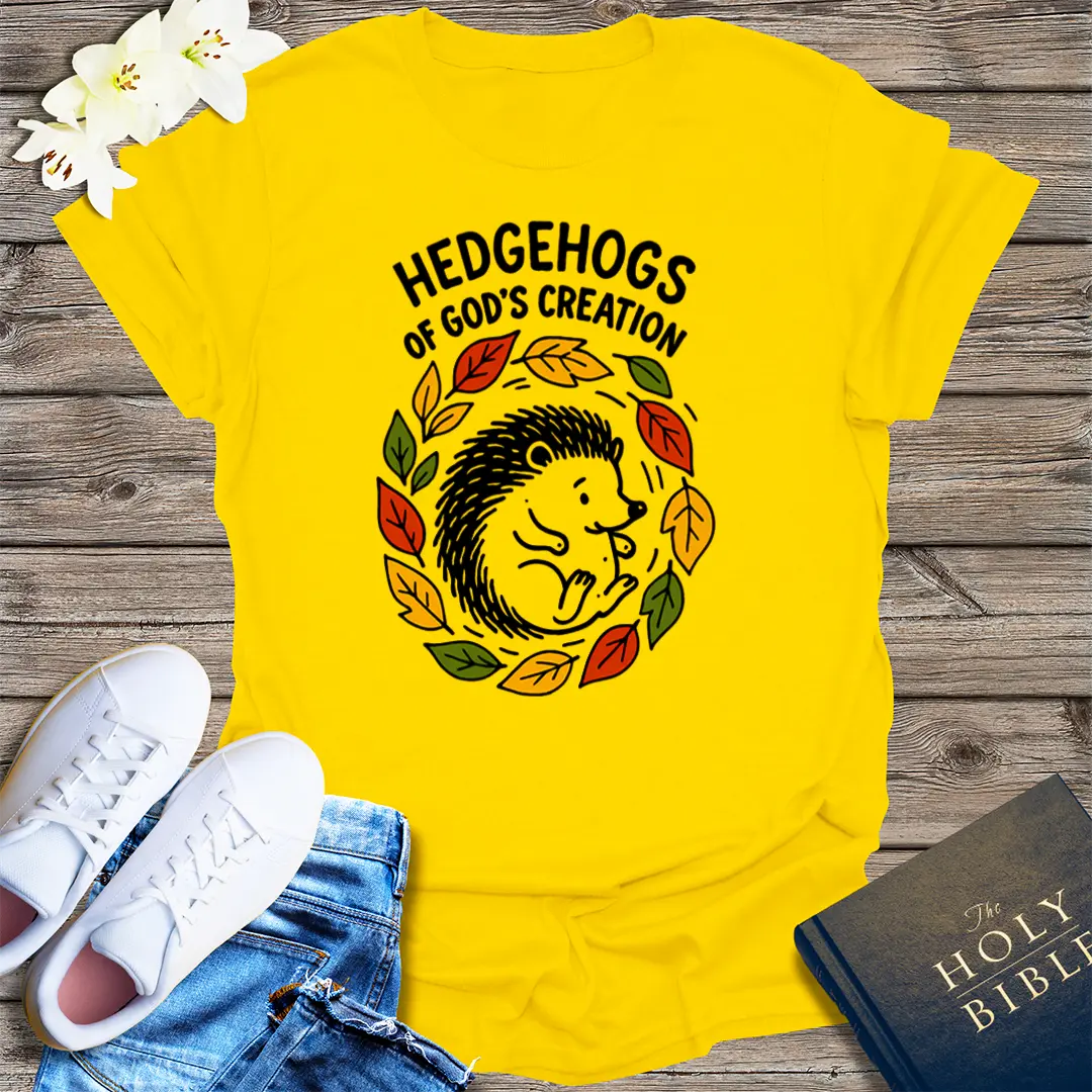 Hedgehogs of God's Creation T-Shirt - Daisy