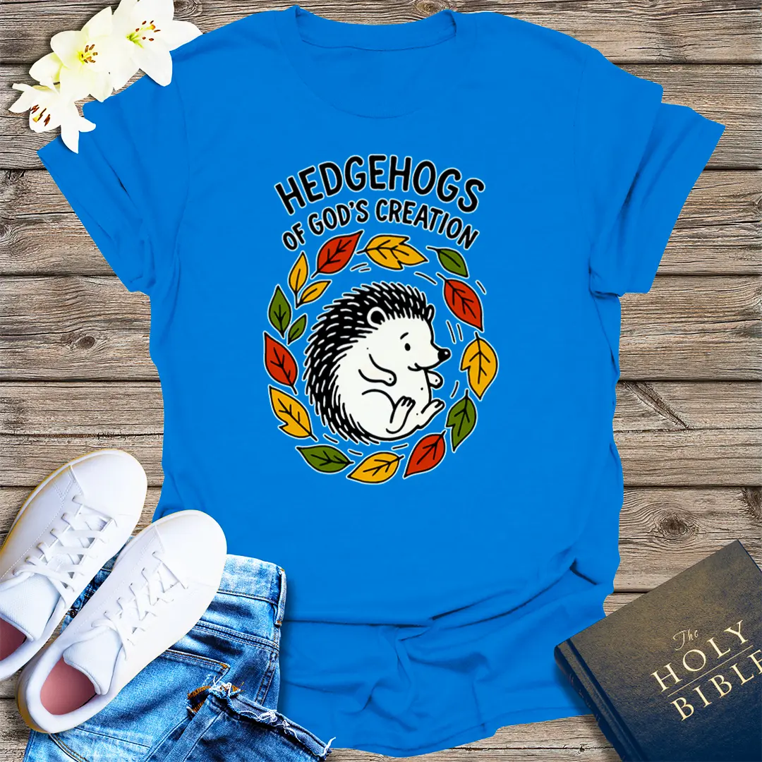Hedgehogs of God's Creation T-Shirt - Royal