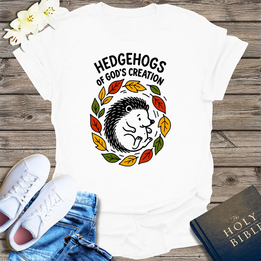 Hedgehogs of God's Creation T-Shirt - White