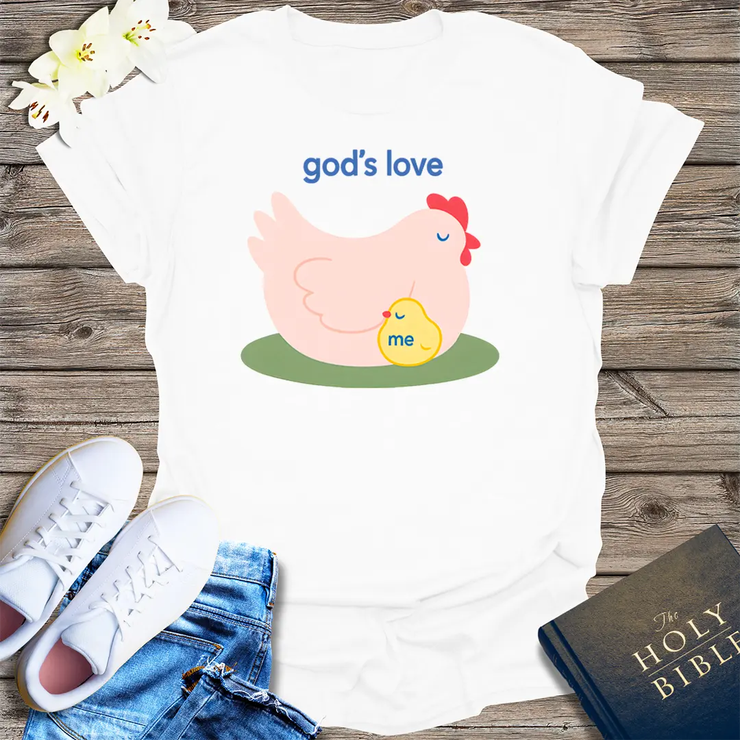 God's Love Hen T-Shirt - White