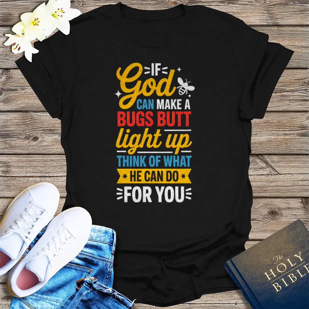 Light Up Faith T-Shirt - Black