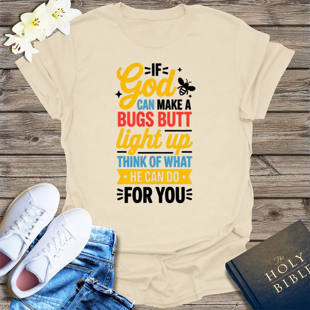 Light Up Faith T-Shirt - Natural