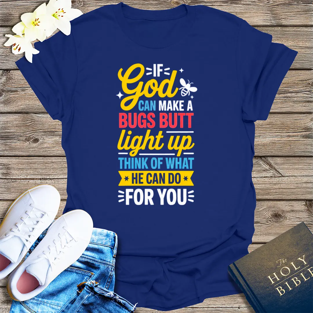 Light Up Faith T-Shirt - Navy