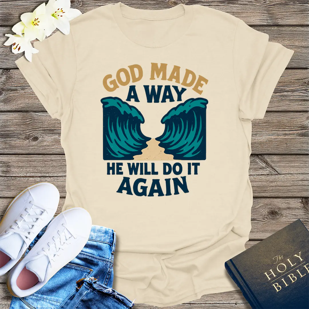 God Made a Way T-Shirt - Natural