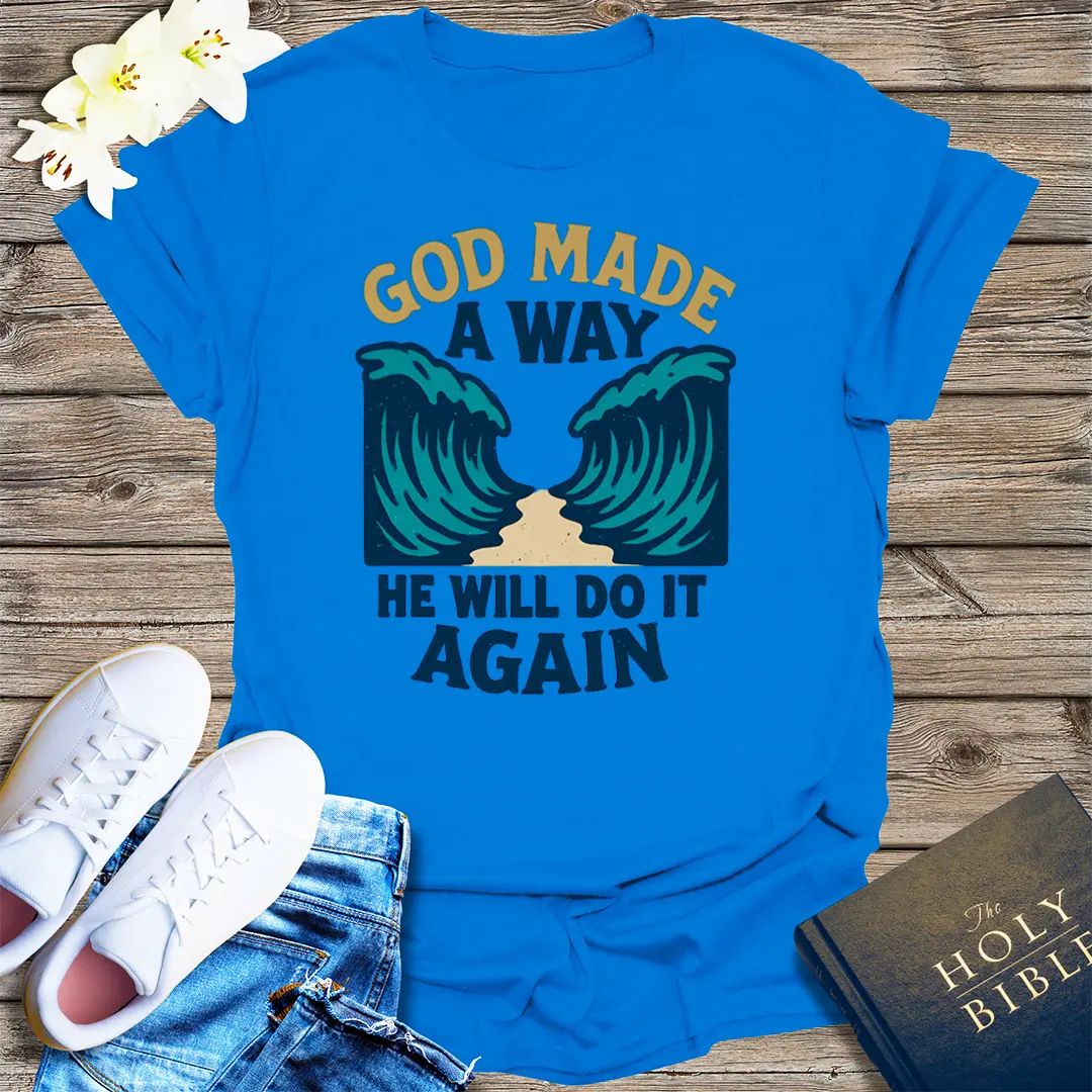 God Made a Way T-Shirt - Royal