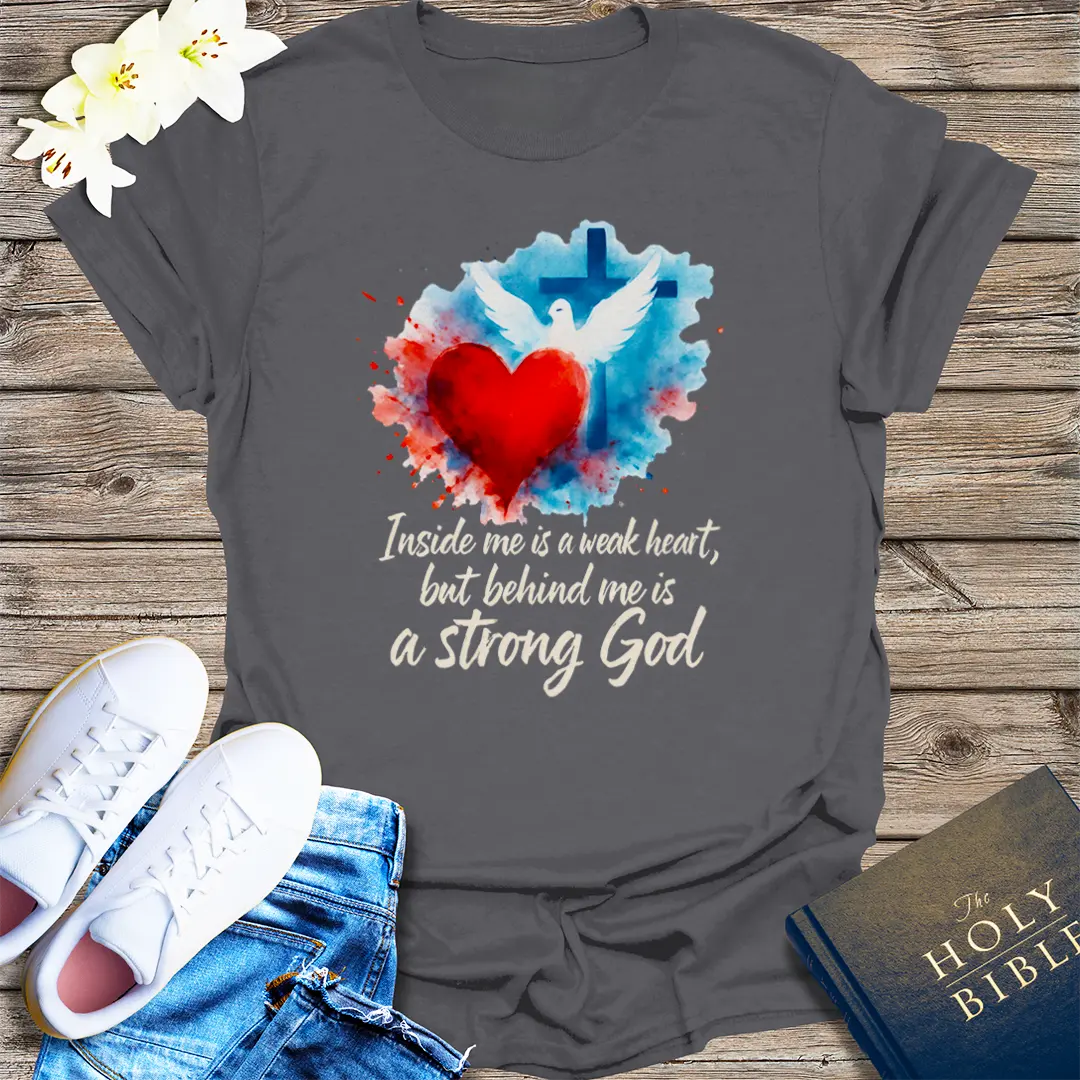 Strong God Faith T-Shirt - Charcoal