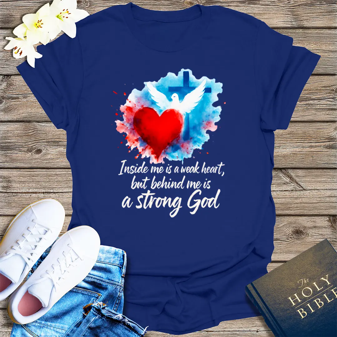 Strong God Faith T-Shirt - Navy