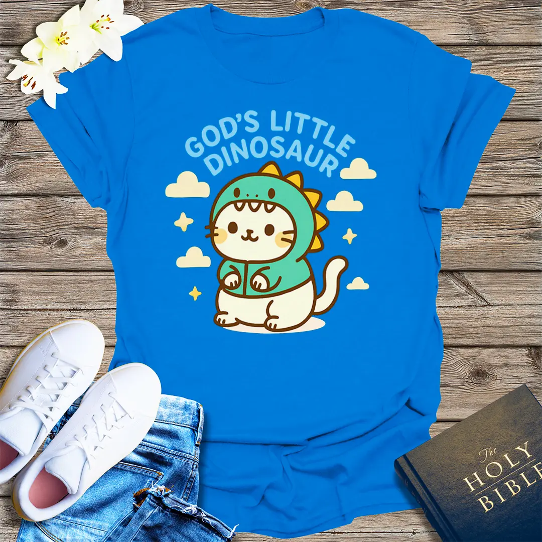 God's Little Dinosaur T-Shirt - Royal