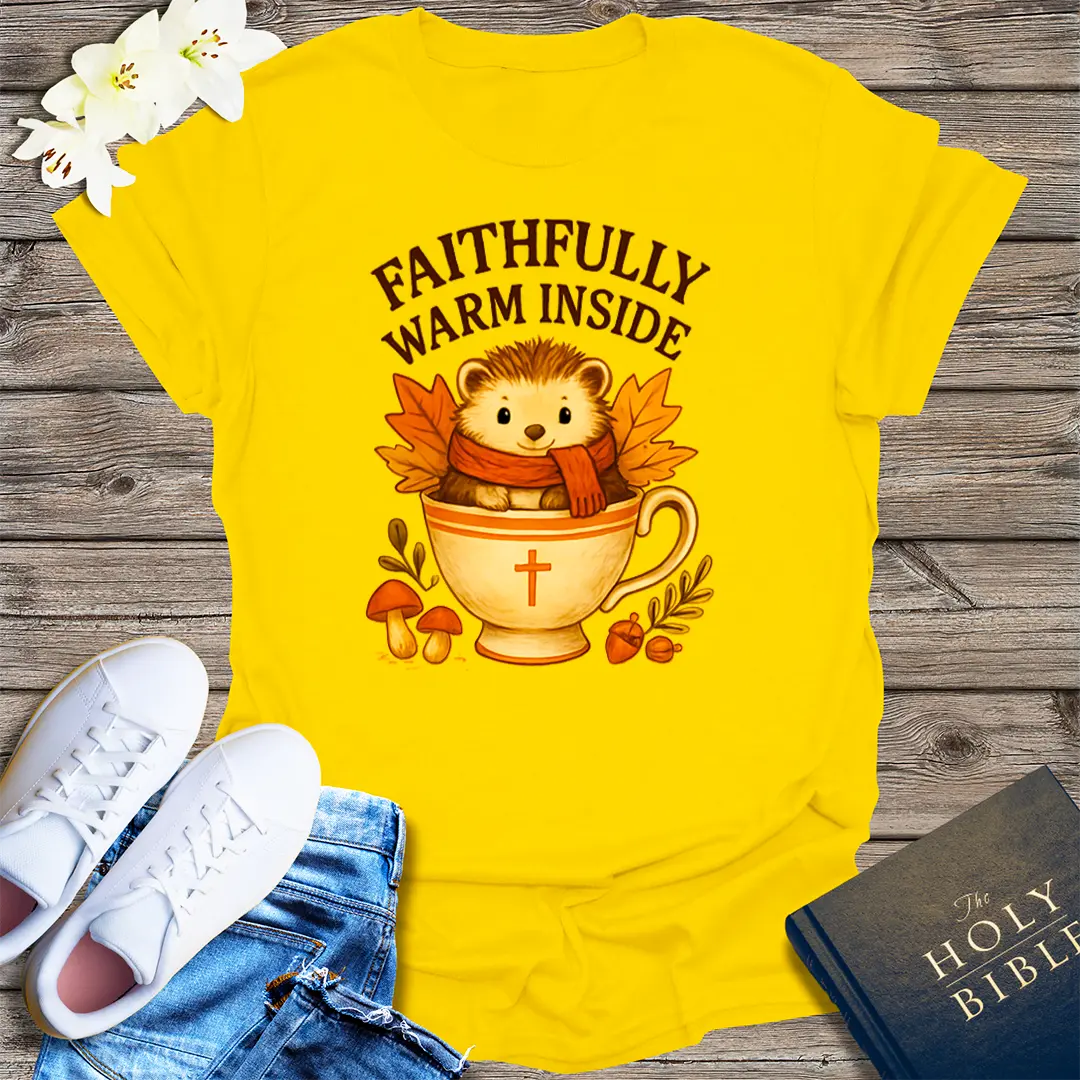Faithfully Warm Inside T-Shirt - Daisy