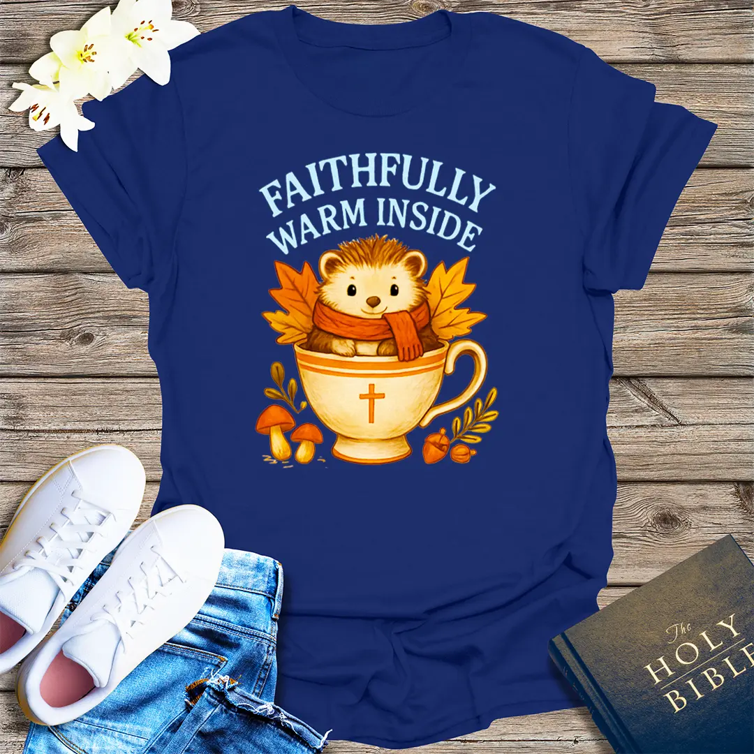 Faithfully Warm Inside T-Shirt - Navy