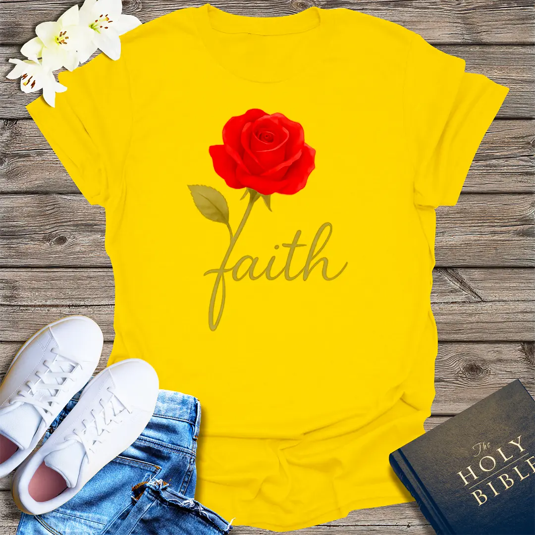 Rose of Faith T-Shirt - Daisy