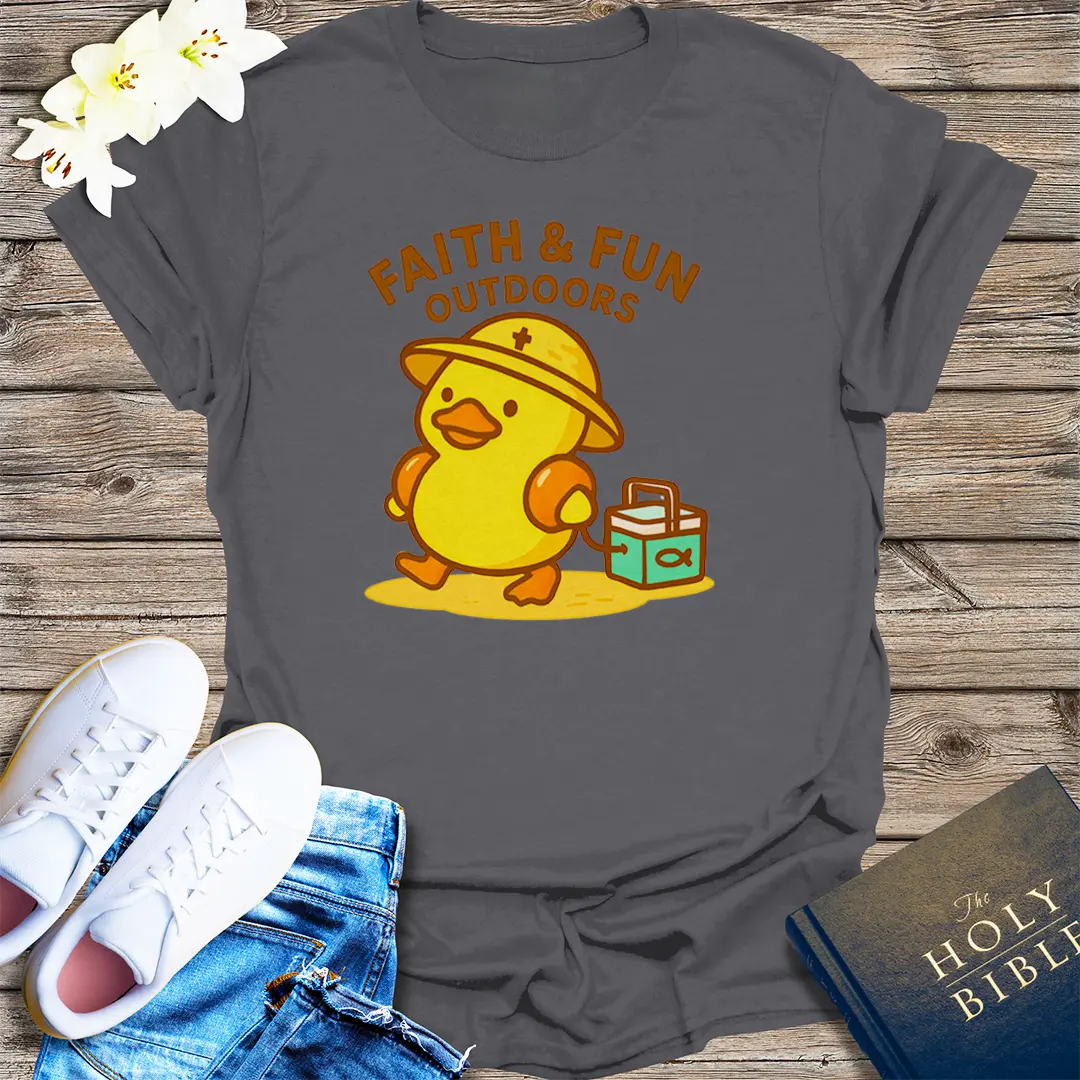 Faith & Fun Outdoors T-Shirt - Charcoal