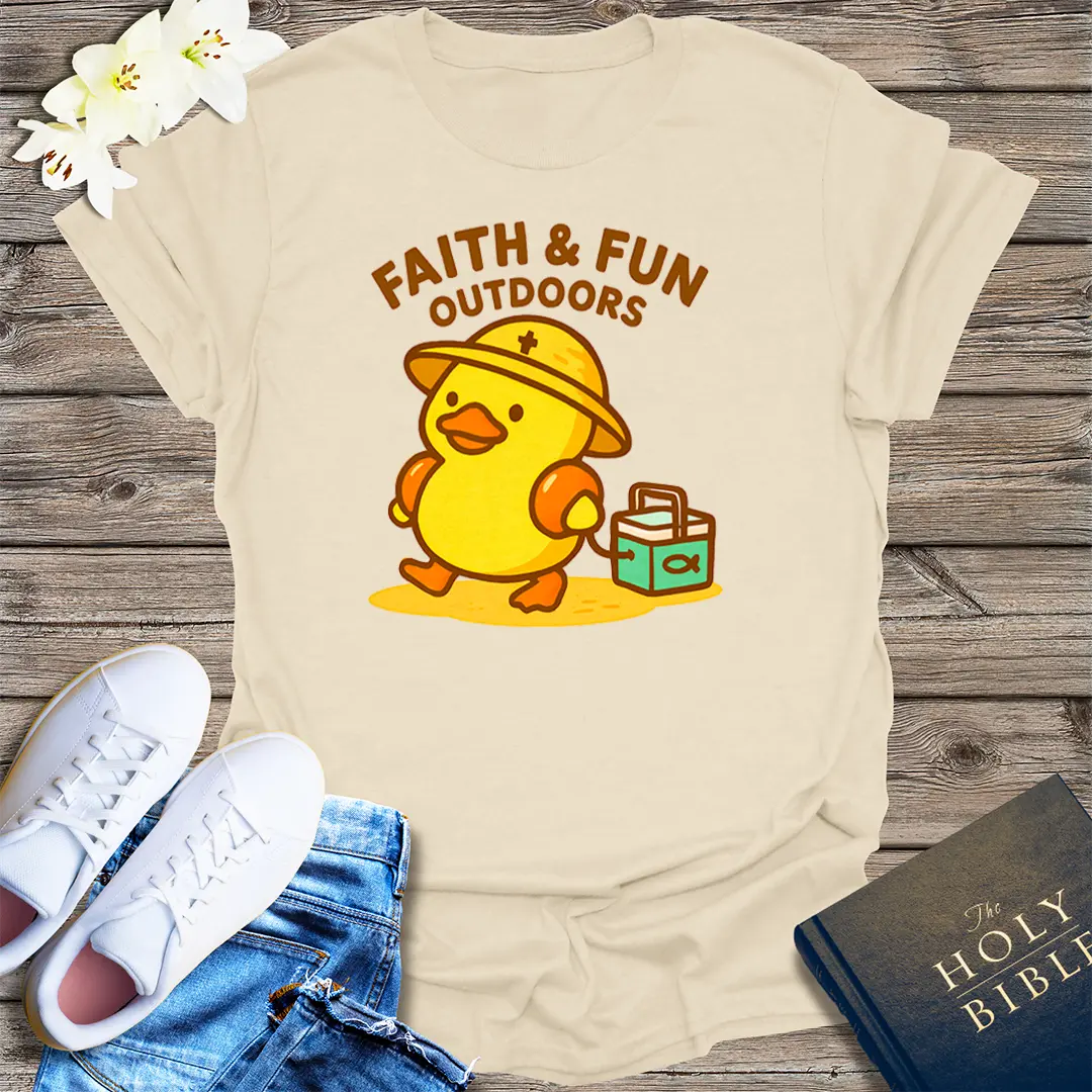 Faith & Fun Outdoors T-Shirt - Natural