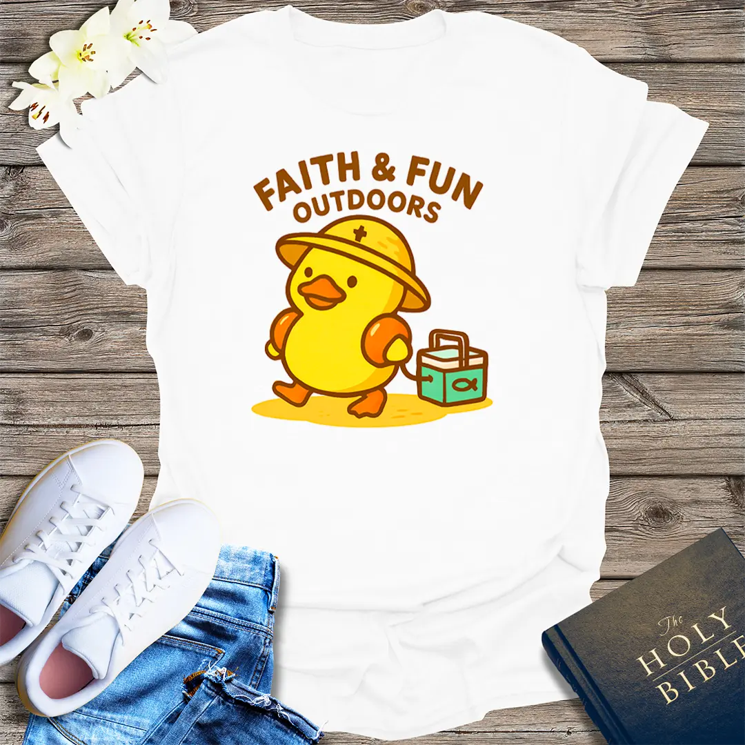 Faith & Fun Outdoors T-Shirt - White