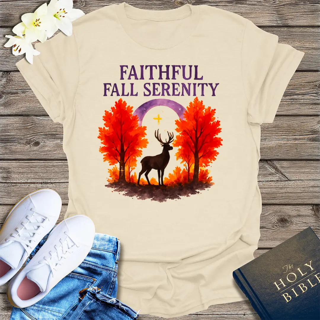 Faithful Fall Serenity T-Shirt - Natural