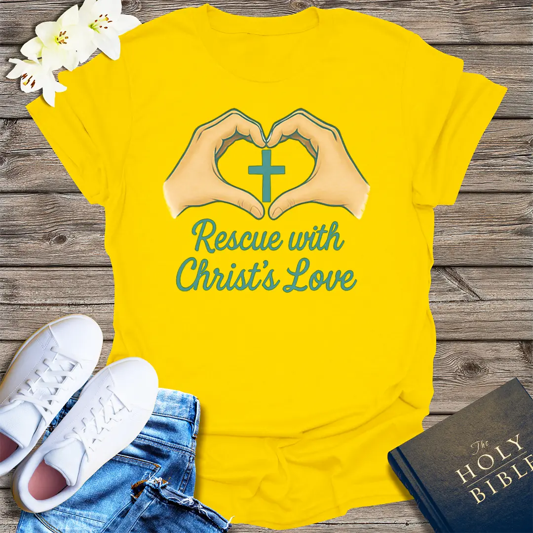 Rescue with Christ's Love T-Shirt - Daisy