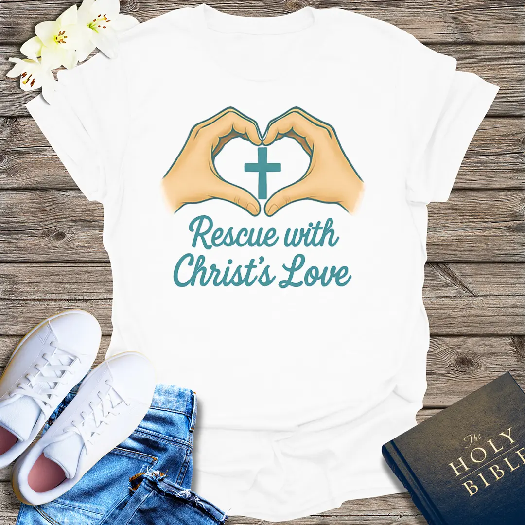 Rescue with Christ's Love T-Shirt - White