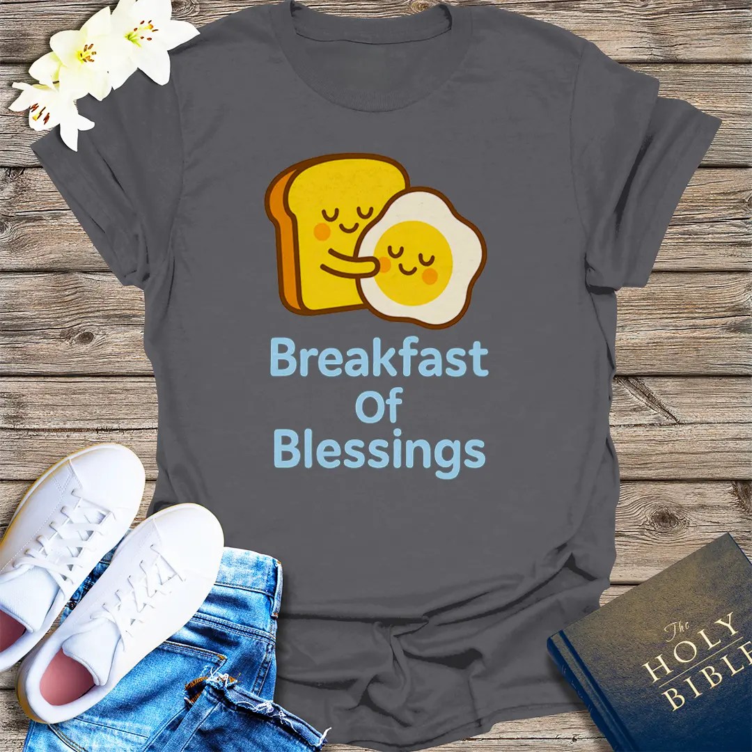 Breakfast of Blessings T-Shirt - Charcoal