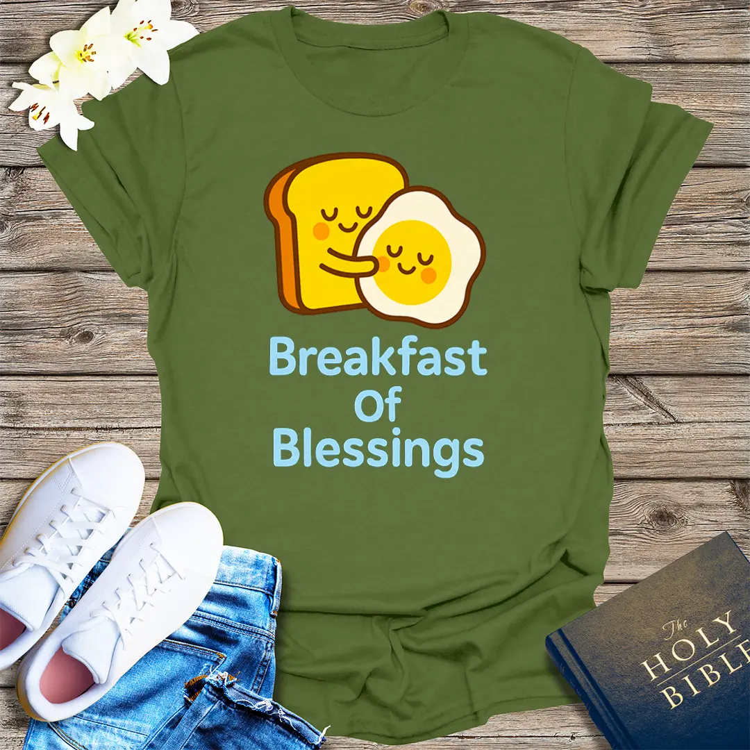 Breakfast of Blessings T-Shirt - Military Green