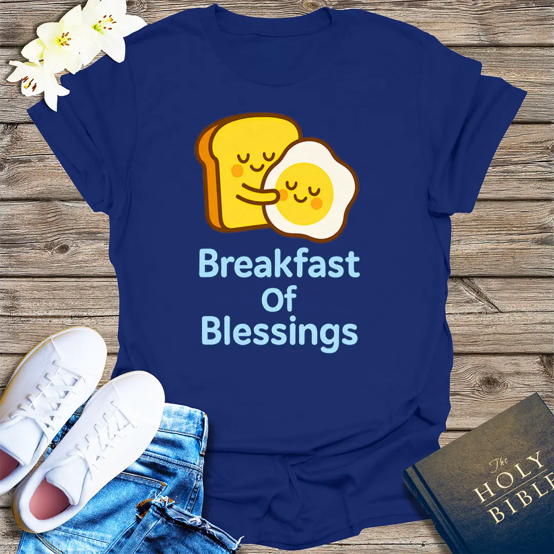 Breakfast of Blessings T-Shirt - Navy