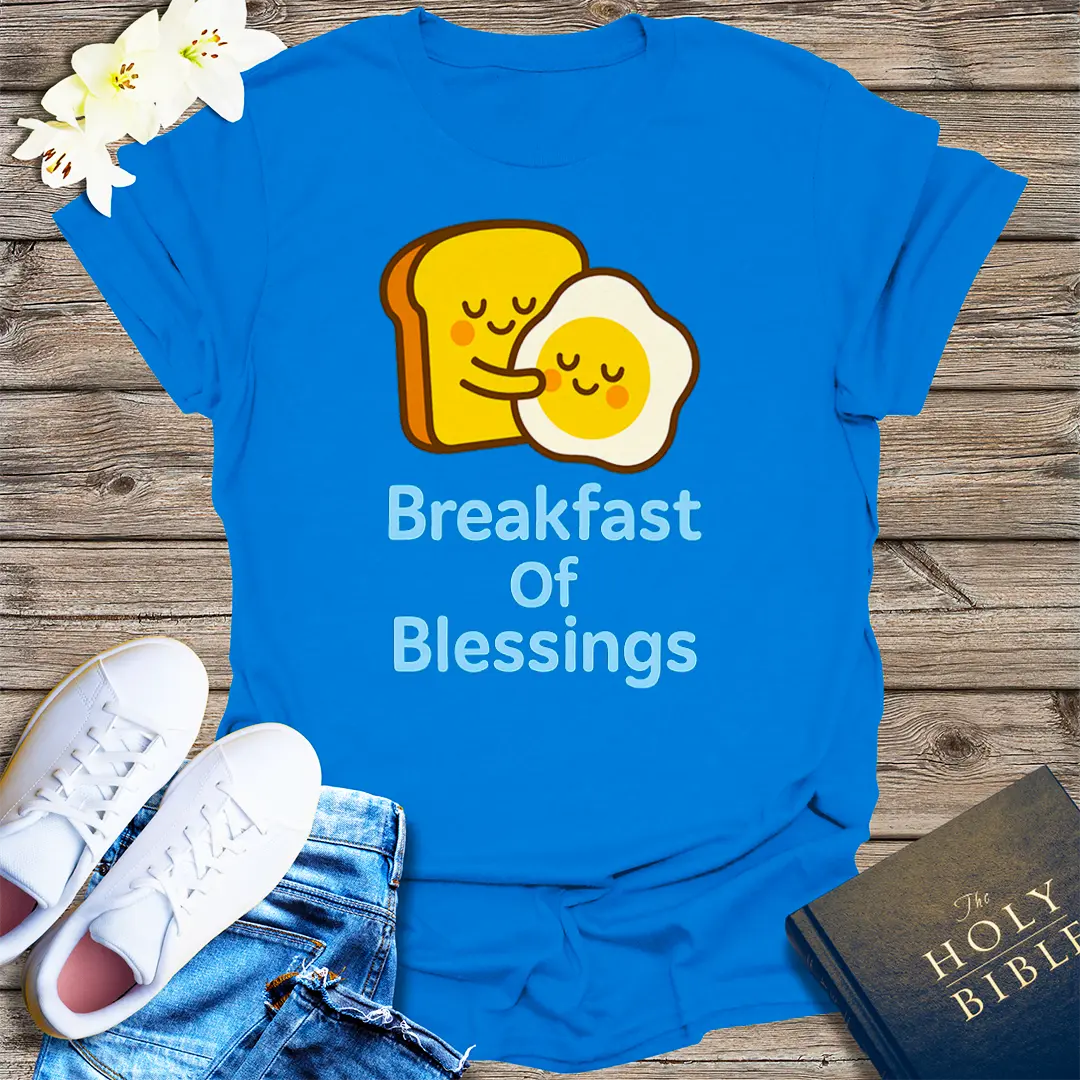 Breakfast of Blessings T-Shirt - Royal