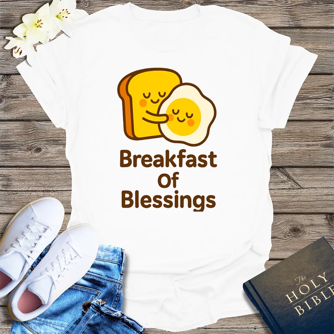 Breakfast of Blessings T-Shirt - White