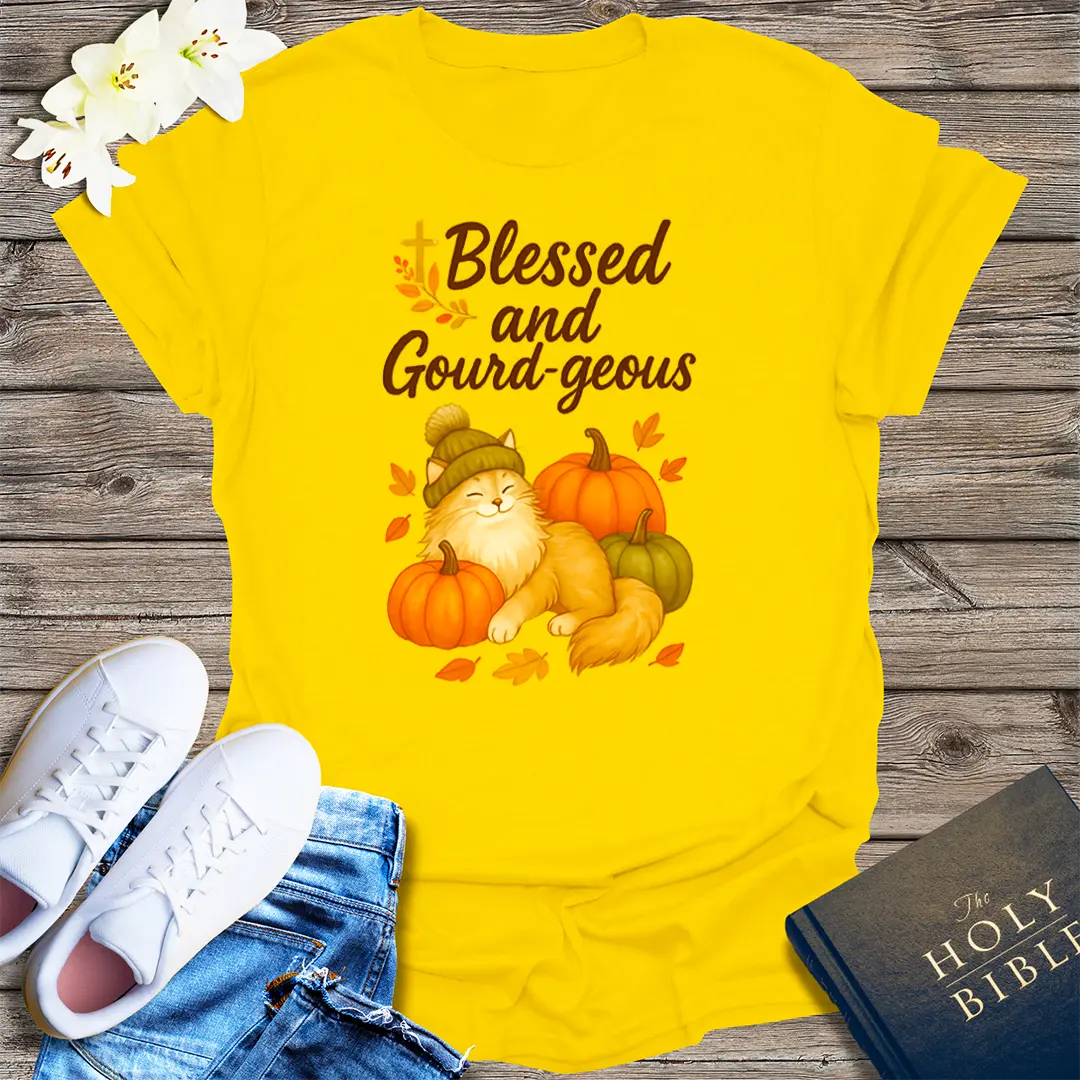 Blessed and Gourd-geous T-Shirt - Daisy