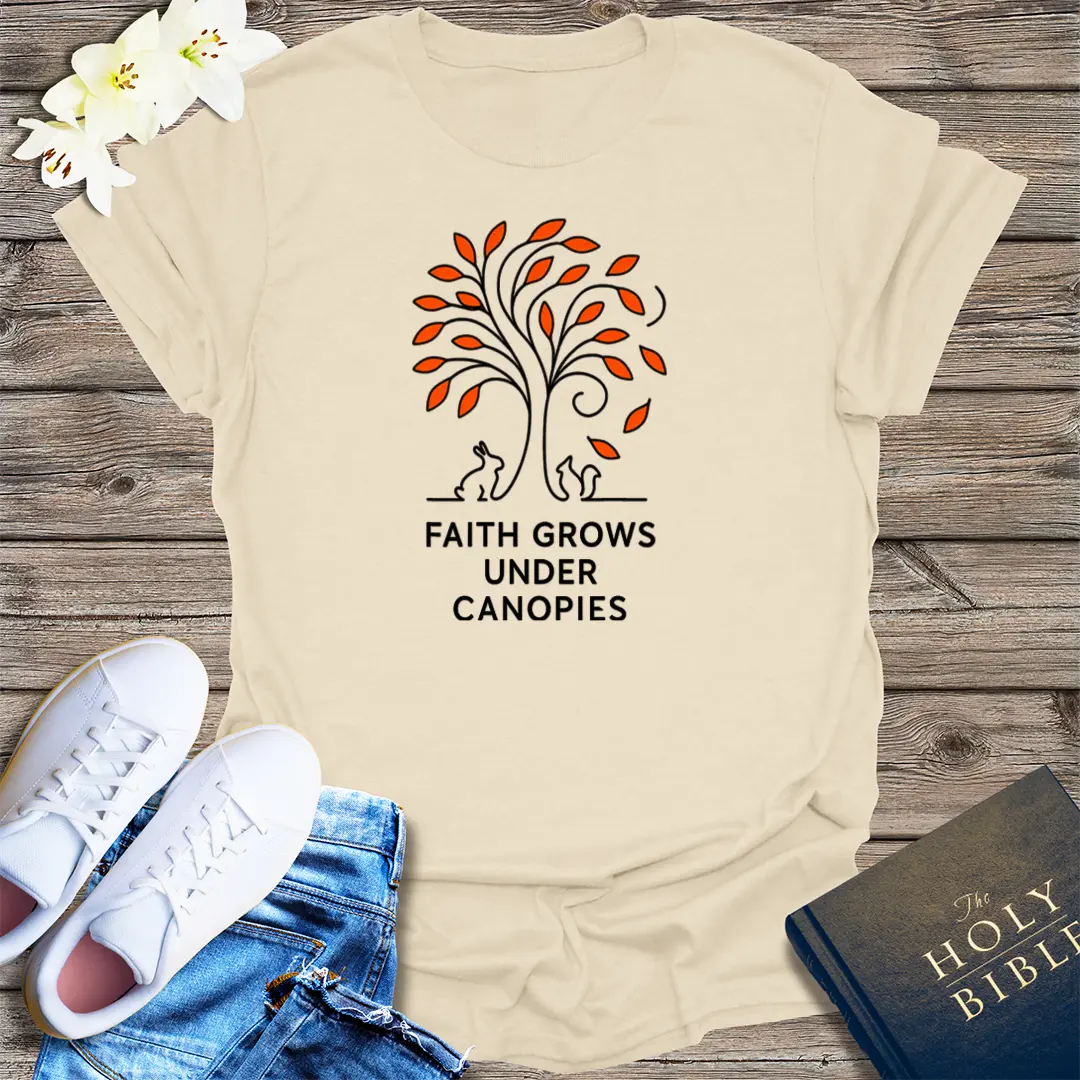Faith Under Canopies T-Shirt - Natural