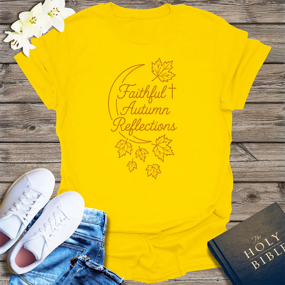 Faithful Autumn Reflections T-Shirt - Daisy