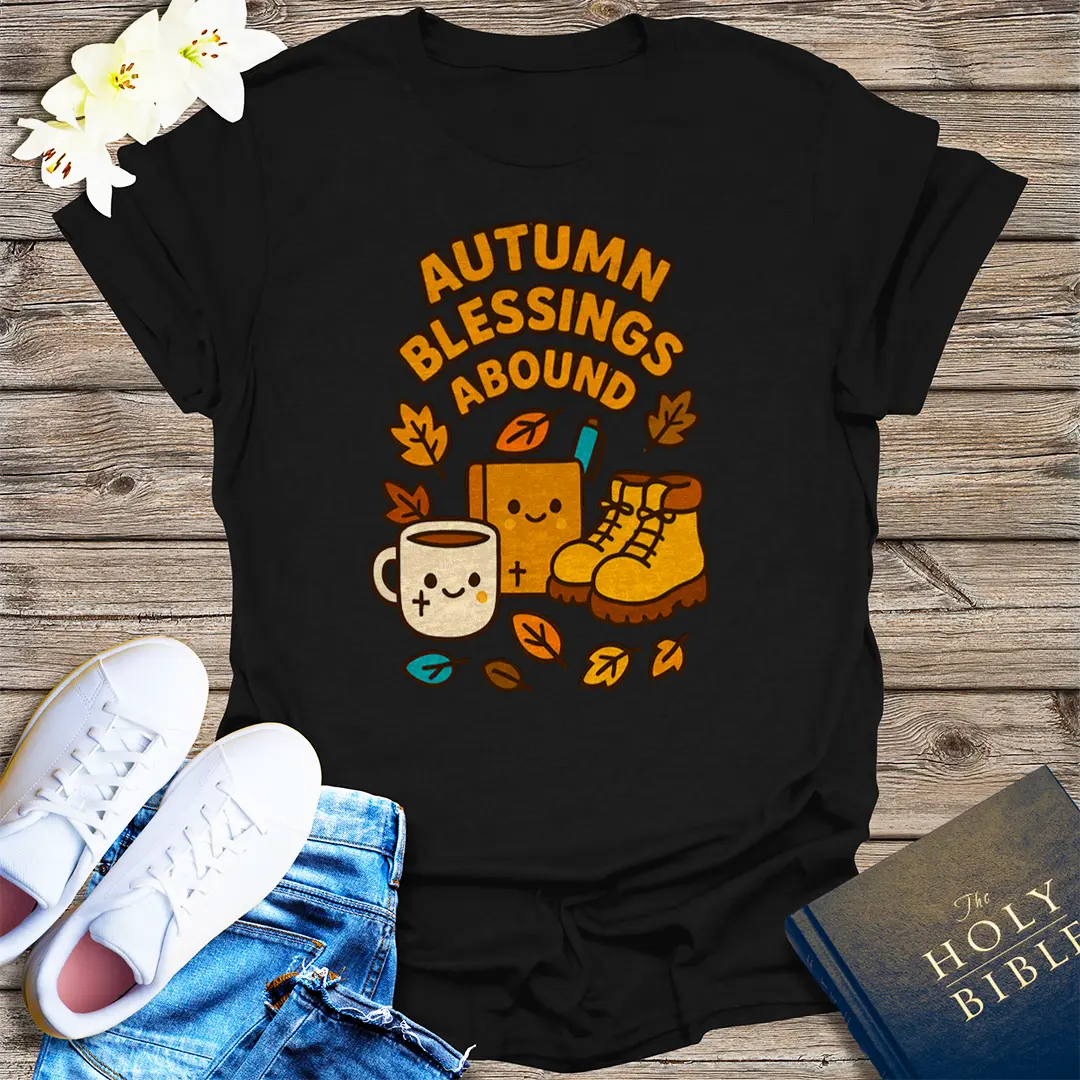 Autumn Blessings Abound T-Shirt - Black