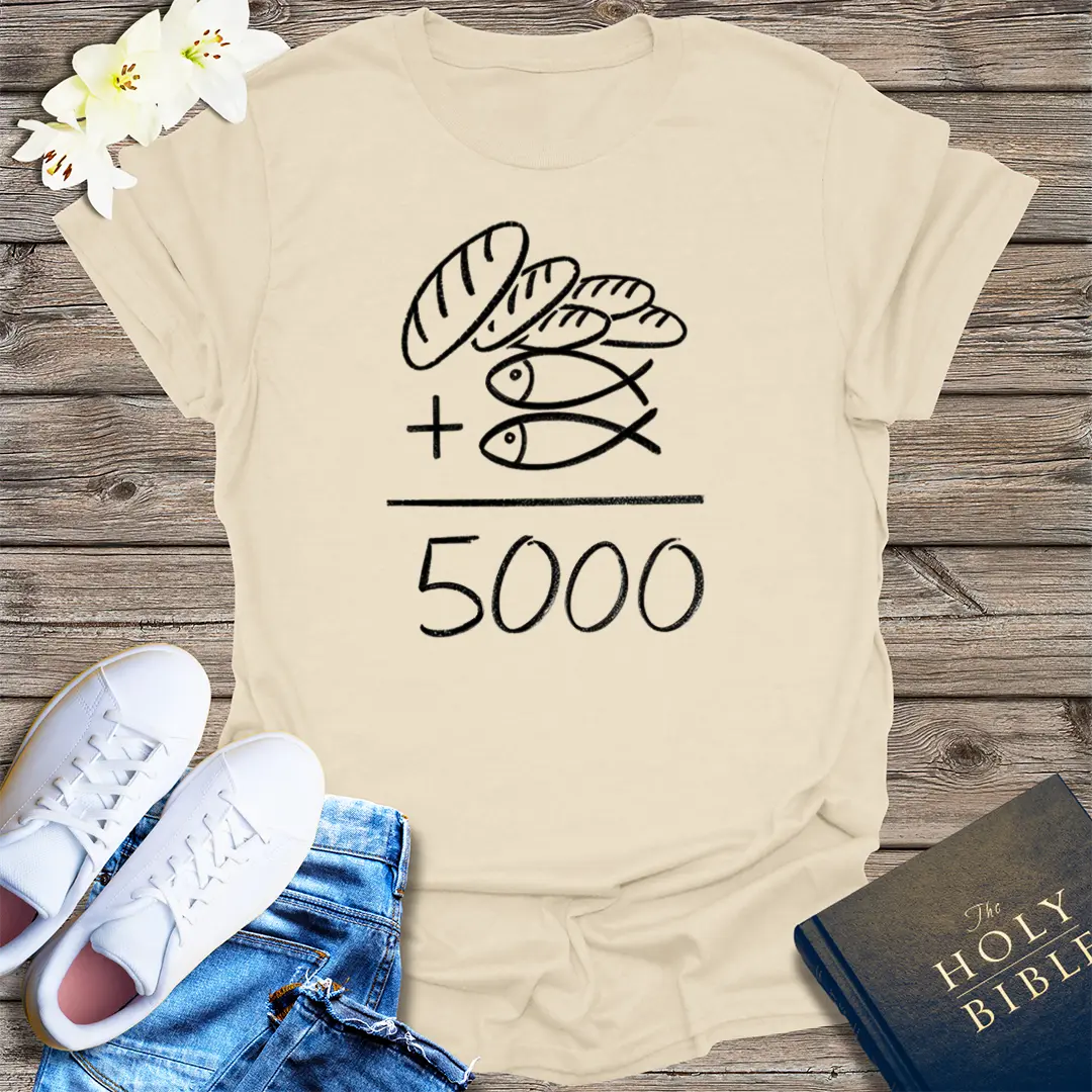 Loaves and Fishes Miracle T-Shirt - Natural