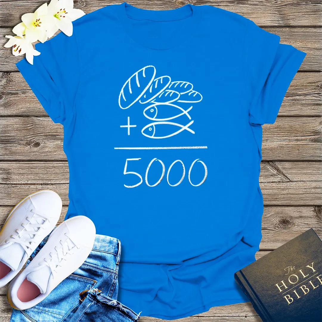 Loaves and Fishes Miracle T-Shirt - Royal
