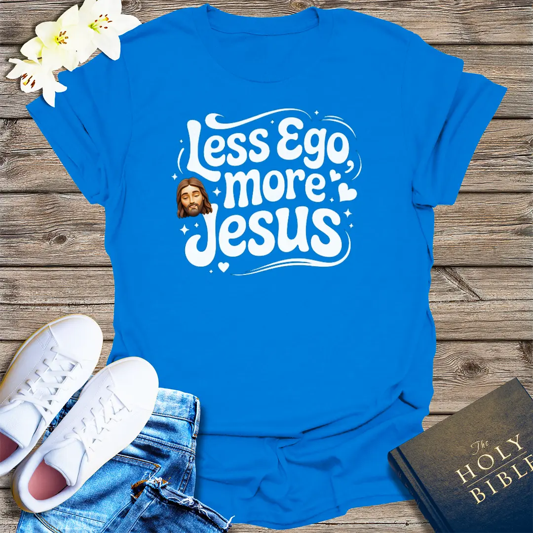 Less Ego More Jesus T-Shirt - Royal