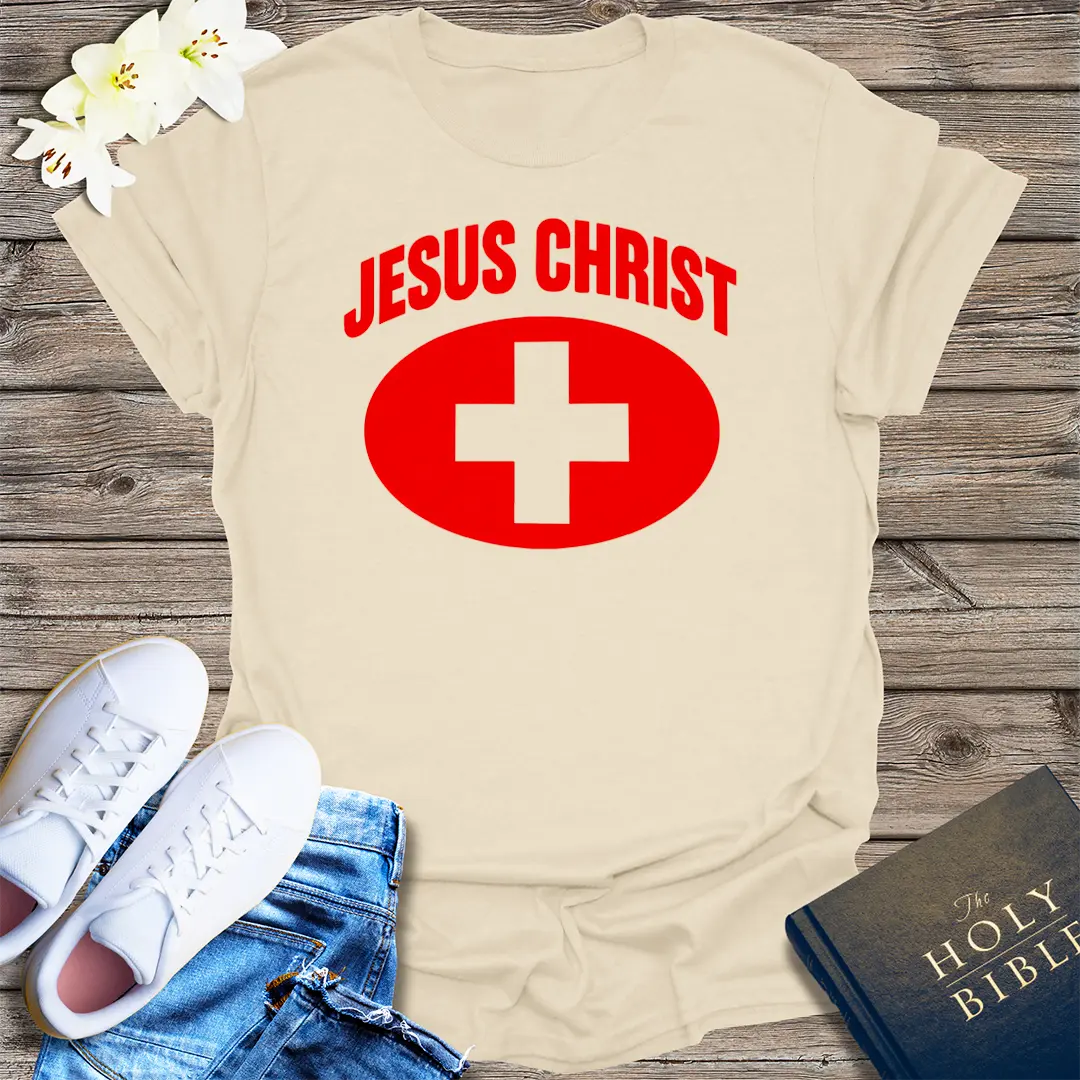 Jesus Christ Heals T-Shirt - Natural