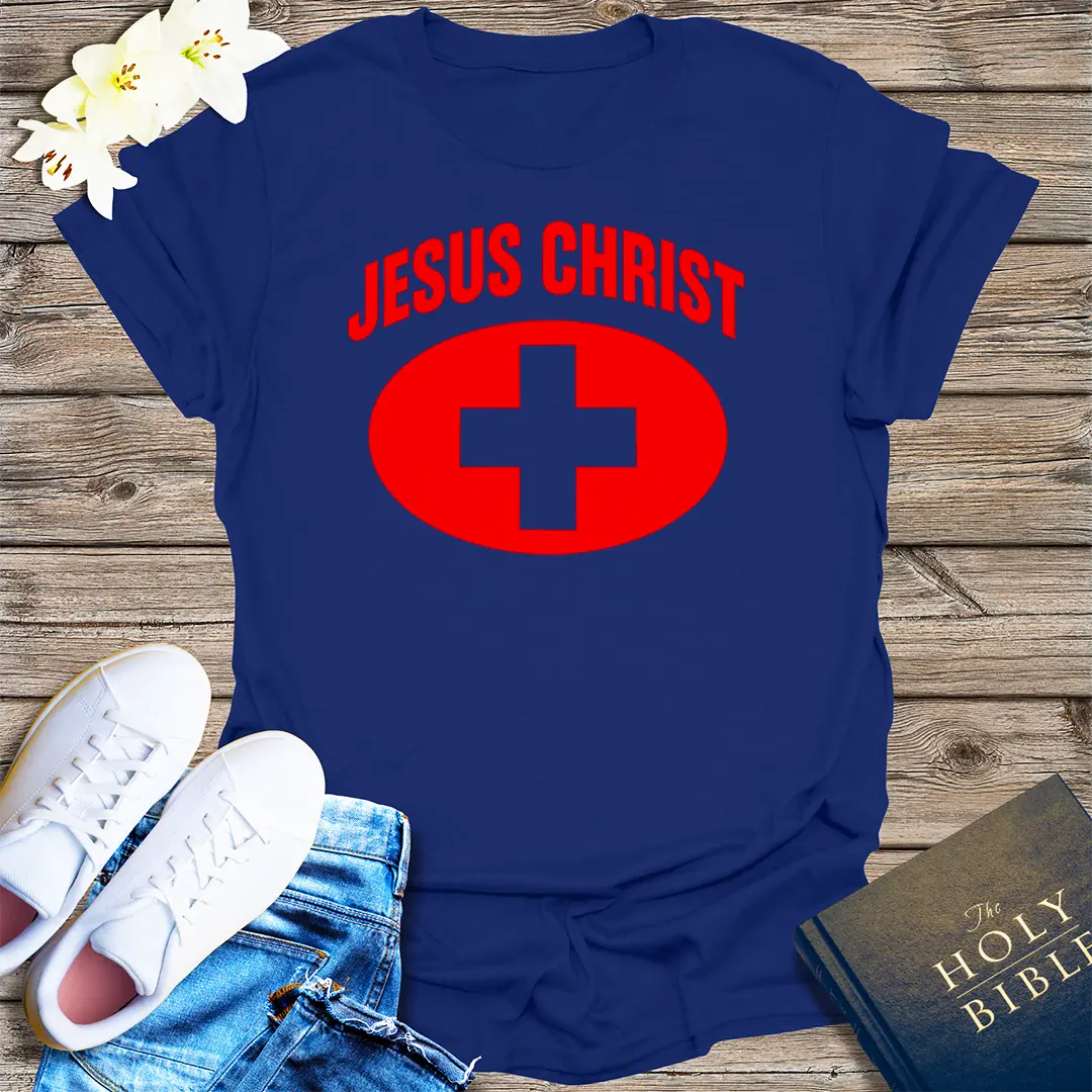 Jesus Christ Heals T-Shirt - Navy