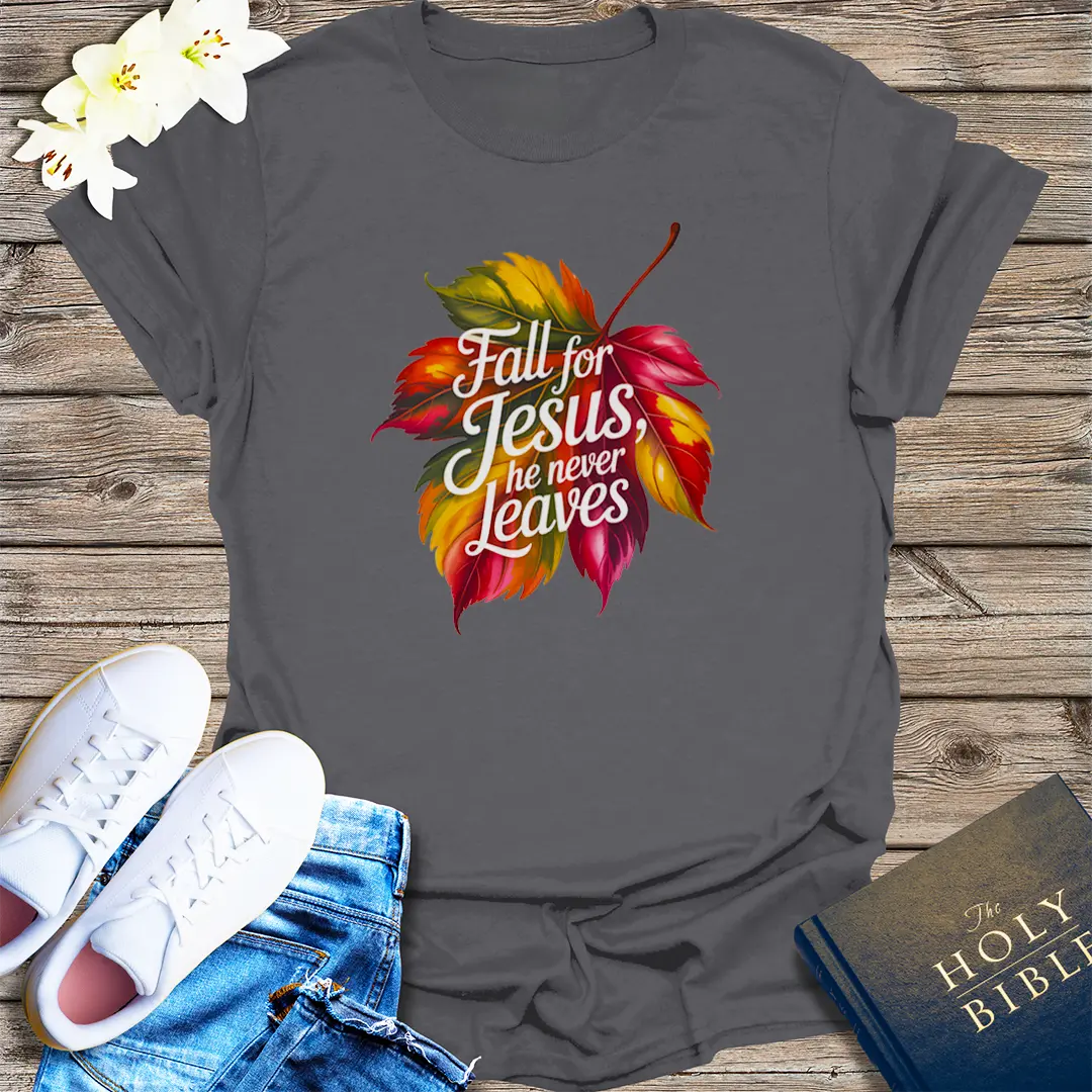 Fall for Jesus T-Shirt - Charcoal