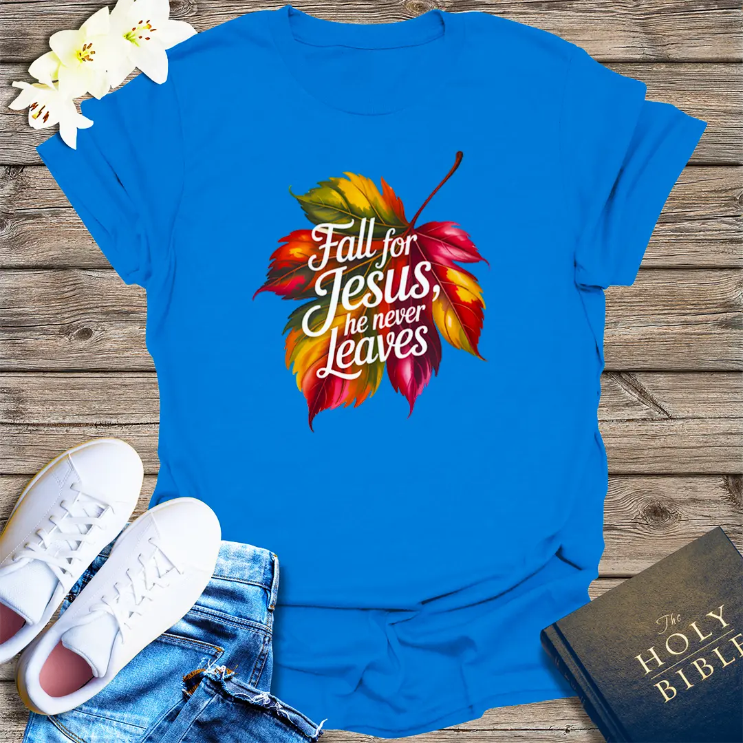 Fall for Jesus T-Shirt - Royal