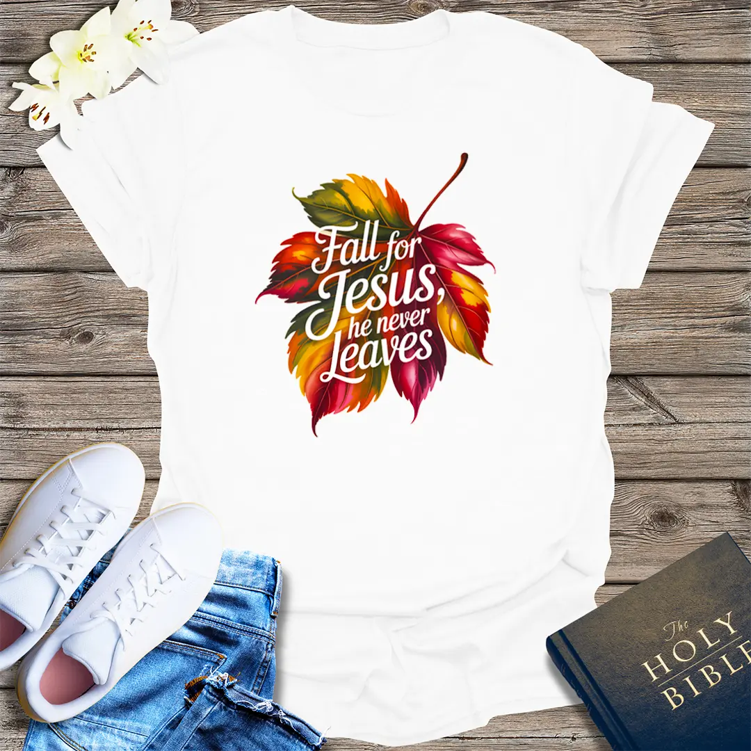 Fall for Jesus T-Shirt - White